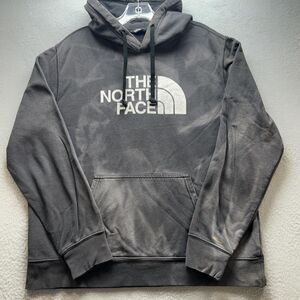 The North Face Hoodie Sweatshirt Mens Large Black Half Dome Pullover Logo TNF